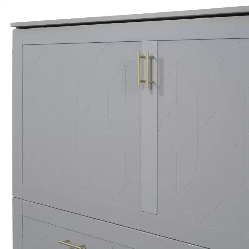 Lit escamotable grand lit Whisen Clever Design, se plie en armoire avec tiroir et ports USB