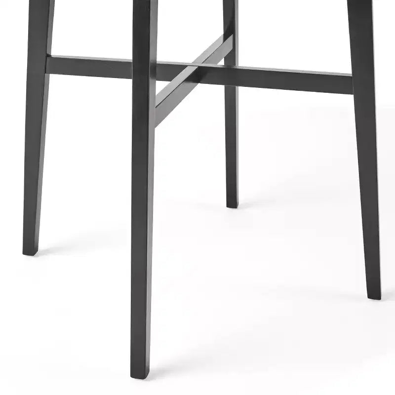 Table de salle à manger de bar carrée 42 GDFStudio Hildred en bois d'hévéa et stratifié moderne