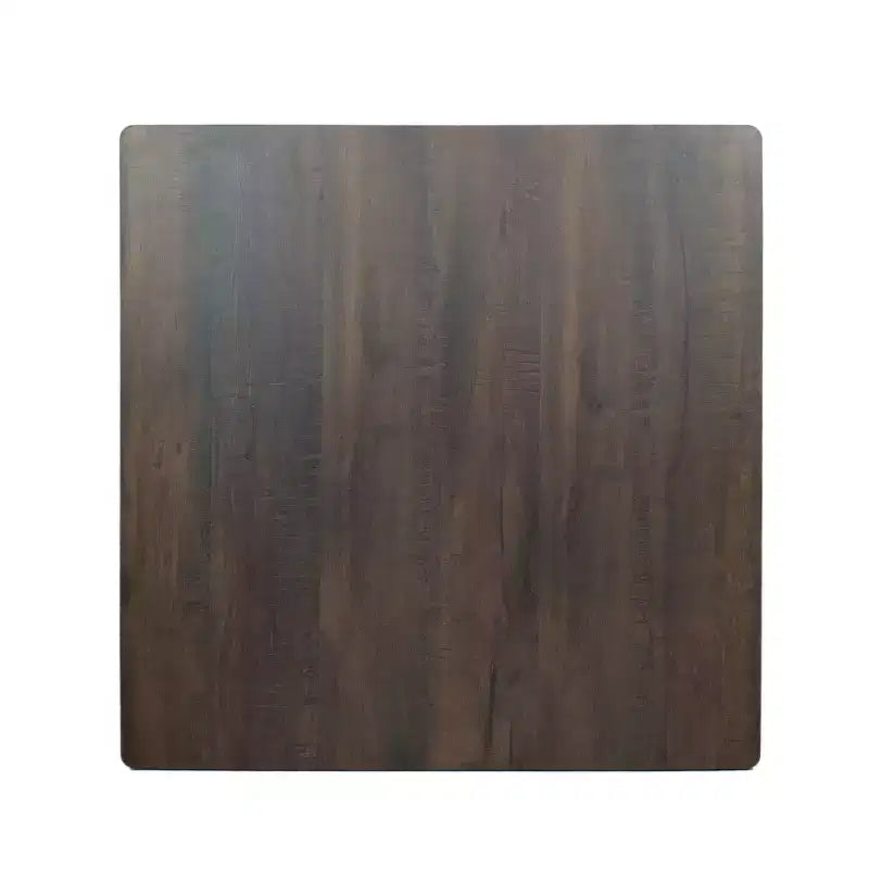 Table de salle à manger de bar carrée 42 GDFStudio Hildred en bois d'hévéa et stratifié moderne