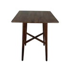 Table de salle à manger de bar carrée 42 GDFStudio Hildred en bois d'hévéa et stratifié moderne
