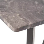 Table de salle à manger de bar carrée 42 GDFStudio Hildred en bois d'hévéa et stratifié moderne