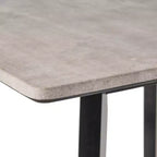 Table de salle à manger de bar carrée 42 GDFStudio Hildred en bois d'hévéa et stratifié moderne