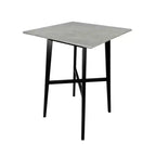 GDFStudio Hildred Modern Laminate and Rubber Wood Square 42 Bar Dining Table