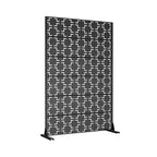 Écran en Acier Galvanisé Noir Carré 01 183x120x40cm (Lot de 6 pièces)