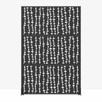 Paravent en acier galvanisé noir David 183x120x40cm
