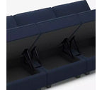 Pouf Modulaire en Velours Belffin
