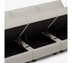 Pouf Modulaire en Velours Belffin