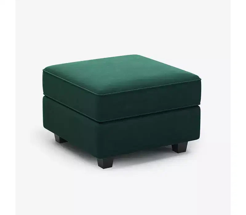 Pouf Modulaire en Velours Belffin