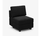 Canapé modulable en velours Belffin avec assise de rangement (5 assises + 6 côtés)