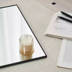 Miroir psyché 70 x 31 pouces, cadre en alliage d'aluminium noir, à poser ou à fixer au mur, idéal pour chambre à coucher, salon et couloir