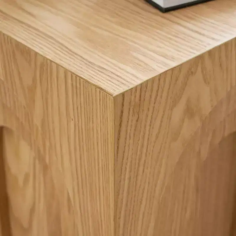 GDFStudio Table d'appoint en bois de 17,71 H avec arche moderne corail