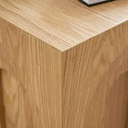 GDFStudio Table d'appoint en bois de 17,71 H avec arche moderne corail