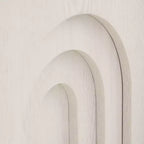 GDFStudio Table d'appoint en bois de 17,71 H avec arche moderne corail