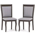 Costway 2PCS/4PCS Wood Dining Chairs with Rubber Wood Frame Padded Seat High Backrest