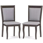 Costway 2PCS/4PCS Wood Dining Chairs with Rubber Wood Frame Padded Seat High Backrest