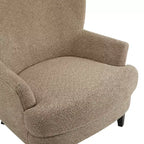 Ensemble fauteuil club et pouf Christopher Knight Home Gerald en bouclé contemporain