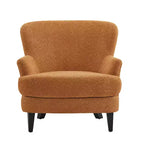 Ensemble fauteuil club et pouf Christopher Knight Home Gerald en bouclé contemporain