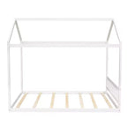 Lit cabane en bois Whisen Queen Size, Lit Montessori de style minimaliste
