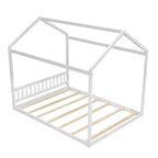 Lit cabane en bois Whisen Queen Size, Lit Montessori de style minimaliste
