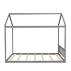 Lit cabane en bois Whisen Queen Size, Lit Montessori de style minimaliste