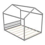 Lit cabane en bois Whisen Queen Size, Lit Montessori de style minimaliste