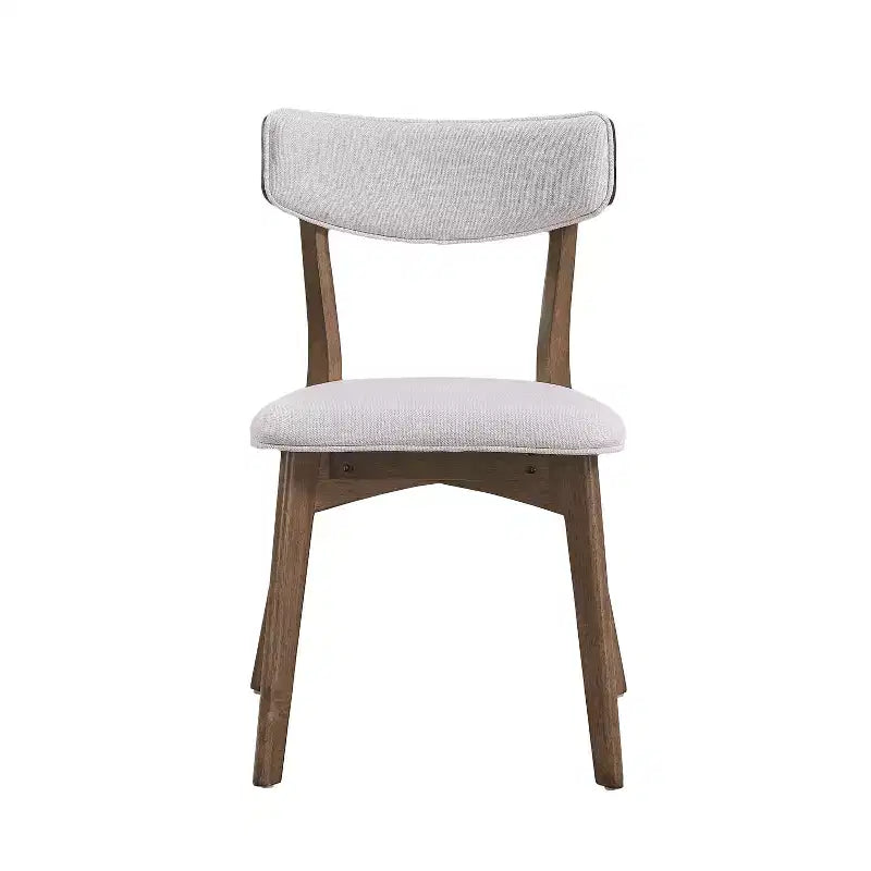 Chaises de salle à manger rembourrées en bois d'hévéa Willis de GDFStudio (lot de 4)