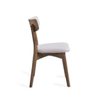 Chaises de salle à manger rembourrées en bois d'hévéa Willis de GDFStudio (lot de 4)