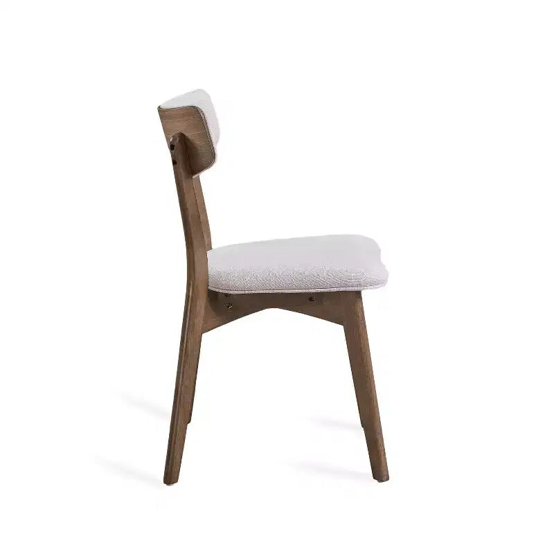 Chaises de salle à manger rembourrées en bois d'hévéa Willis de GDFStudio (lot de 4)