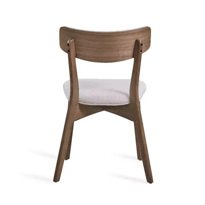 Chaises de salle à manger rembourrées en bois d'hévéa Willis de GDFStudio (lot de 4)