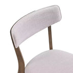 Chaises de salle à manger rembourrées en bois d'hévéa Willis de GDFStudio (lot de 4)