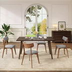 Chaises de salle à manger rembourrées en bois d'hévéa Willis de GDFStudio (lot de 4)