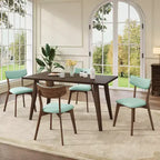 Chaises de salle à manger rembourrées en bois d'hévéa Willis de GDFStudio (lot de 4)