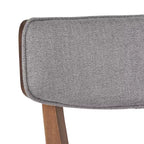 Chaises de salle à manger rembourrées en bois d'hévéa Willis de GDFStudio (lot de 4)