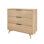 Commode à 3 tiroirs Plank+Beam avec poignée en laiton