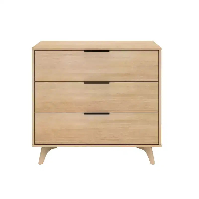 Commode à 3 tiroirs Plank+Beam avec poignée en laiton