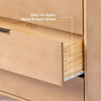Commode à 3 tiroirs Plank+Beam avec poignée en laiton