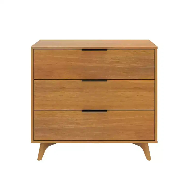 Commode à 3 tiroirs Plank+Beam avec poignée en laiton