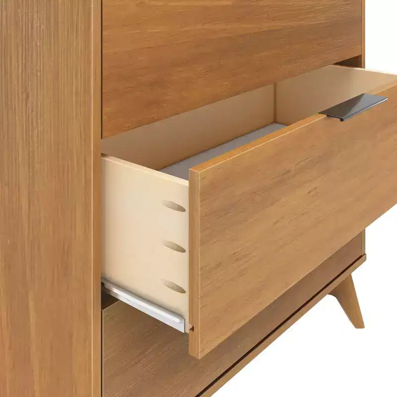 Commode à 3 tiroirs Plank+Beam avec poignée en laiton