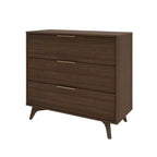 Commode à 3 tiroirs Plank+Beam avec poignée en laiton