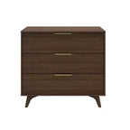 Commode à 3 tiroirs Plank+Beam avec poignée en laiton