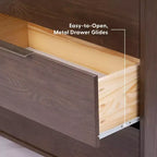 Commode à 3 tiroirs Plank+Beam avec poignée en laiton