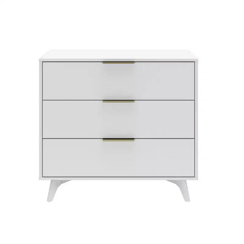Commode à 3 tiroirs Plank+Beam avec poignée en laiton