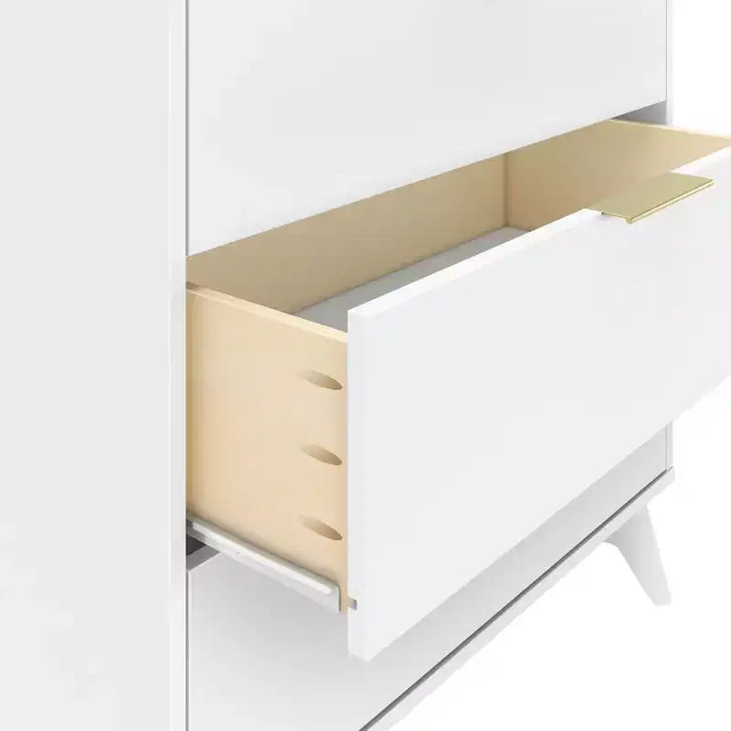 Commode à 3 tiroirs Plank+Beam avec poignée en laiton