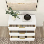 Commode à 3 tiroirs Plank+Beam avec poignée en laiton