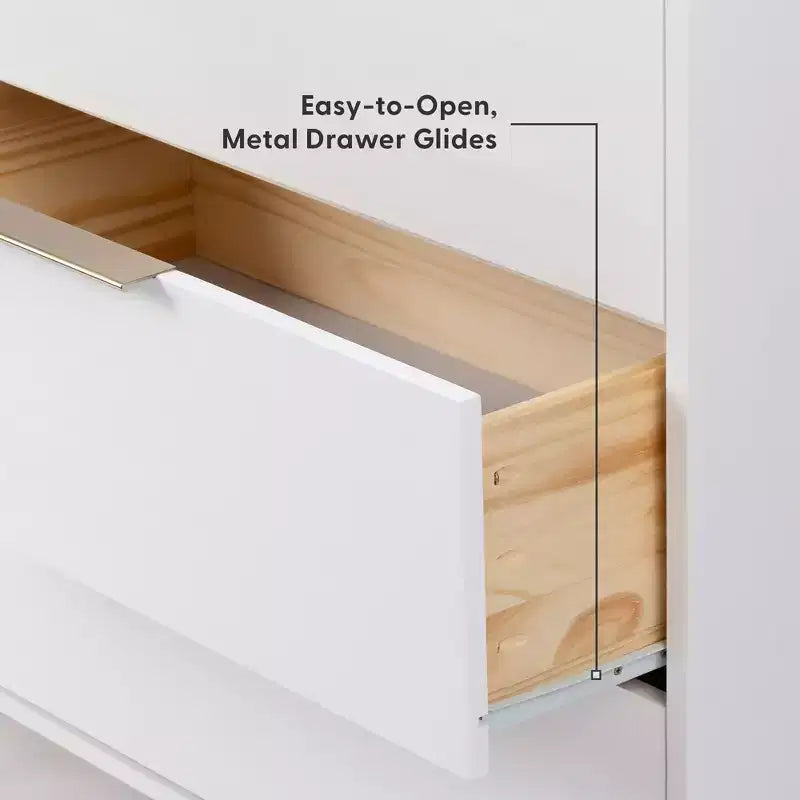 Commode à 3 tiroirs Plank+Beam avec poignée en laiton