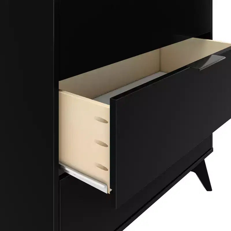 Commode à 3 tiroirs Plank+Beam avec poignée en laiton