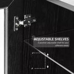 PexFix Meuble de Rangement de Cuisine en Bois avec Étagères Réglables