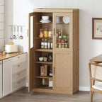 PexFix Meuble de Rangement de Cuisine en Bois avec Étagères Réglables