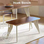 Banc Hoek, 42 x 18, montage sans outil en un clic, sièges de salle à manger minimalistes et durables, design moderne et peu encombrant, pliable et portable