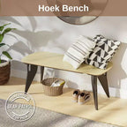 Banc Hoek, 42 x 18, montage sans outil en un clic, sièges de salle à manger minimalistes et durables, design moderne et peu encombrant, pliable et portable